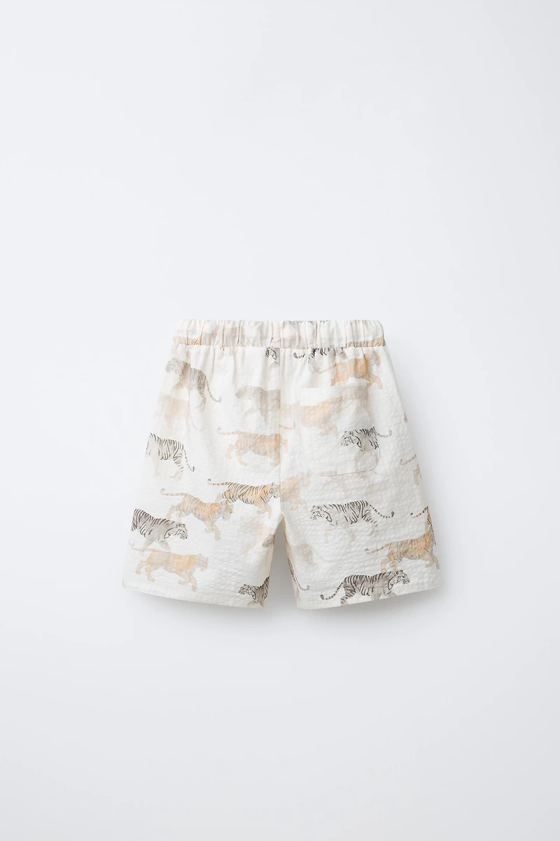 ANIMAL PRINT SHORTS