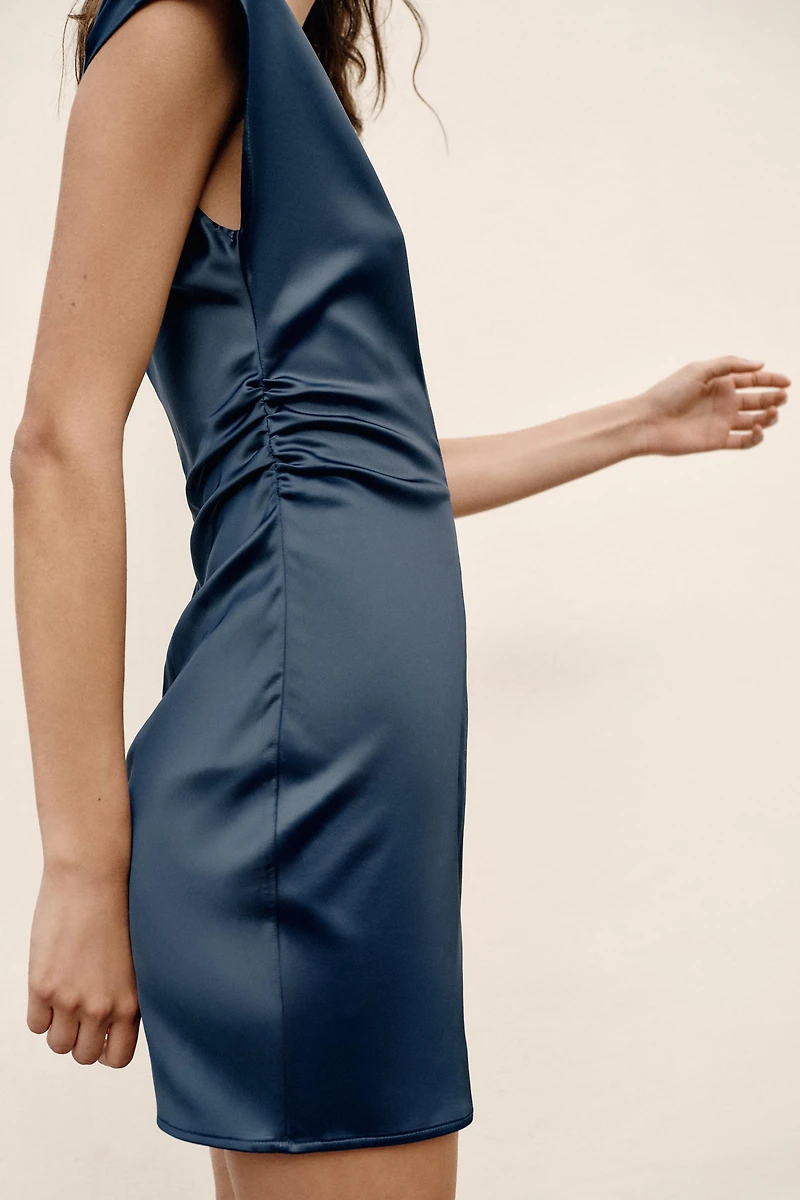 SATIN MINI DRESS