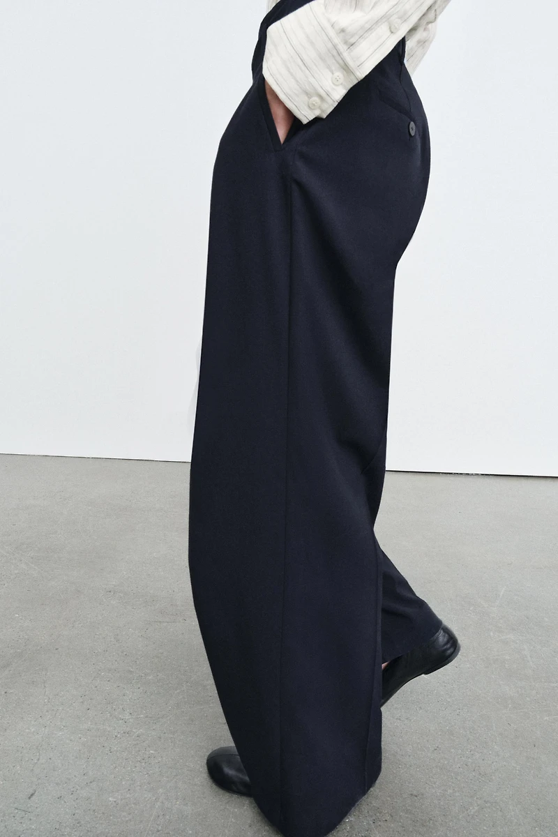 WIDE PLEATED PANTS ZW COLLECTION