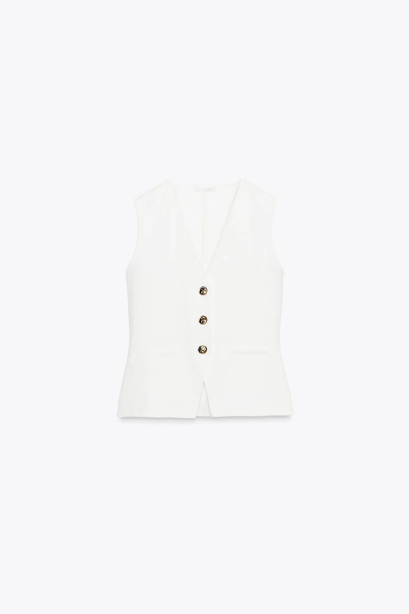 GILET SERGÉ BOUTONS