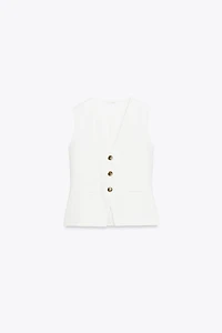GILET SERGÉ BOUTONS