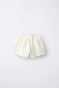 EMBROIDERED SHIFFLY SHORTS