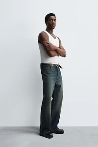 WIDE FLARE FIT JEANS