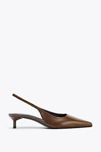 CHAUSSURES KITTEN EN CUIR