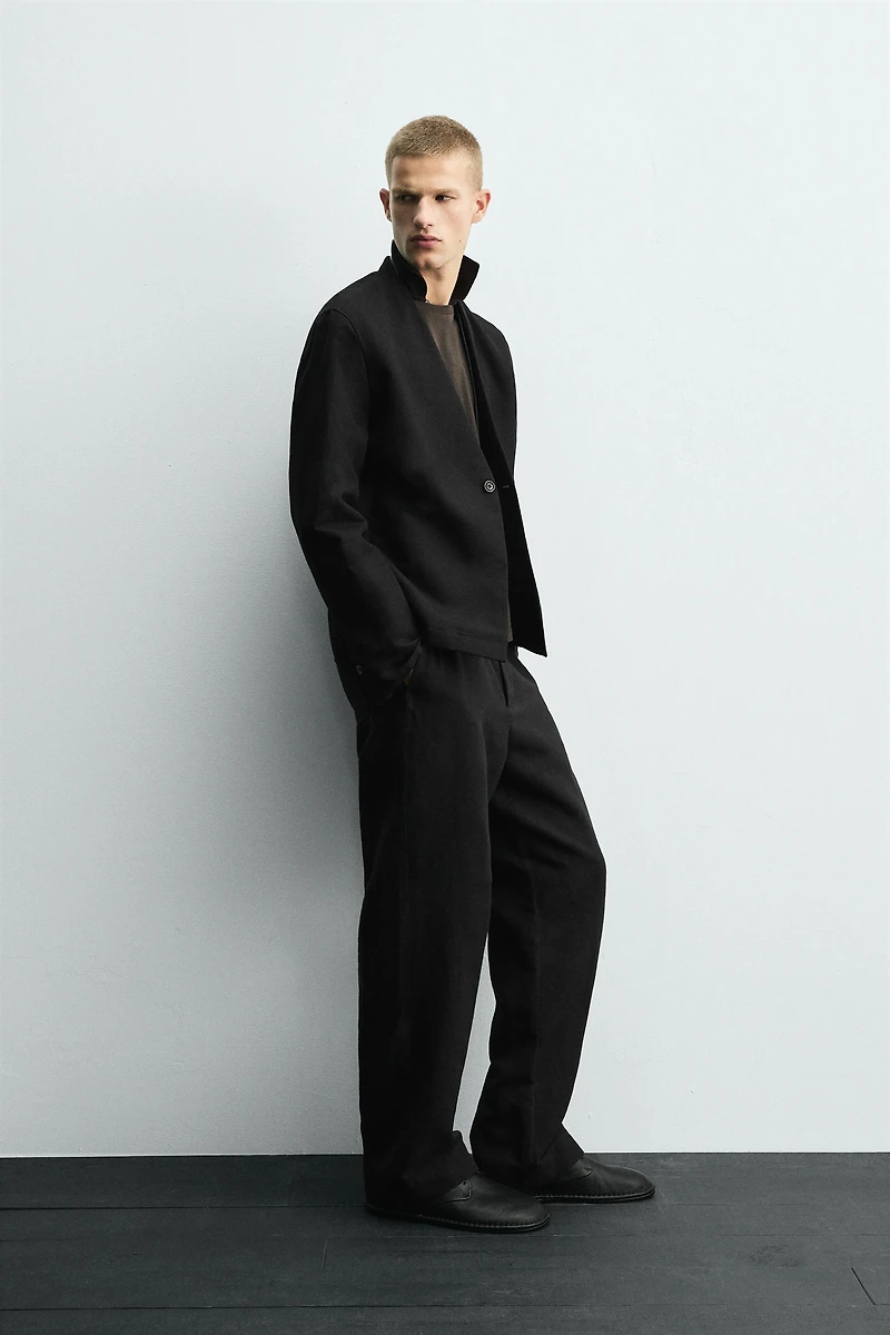 COTTON-LINEN SUIT BLAZER