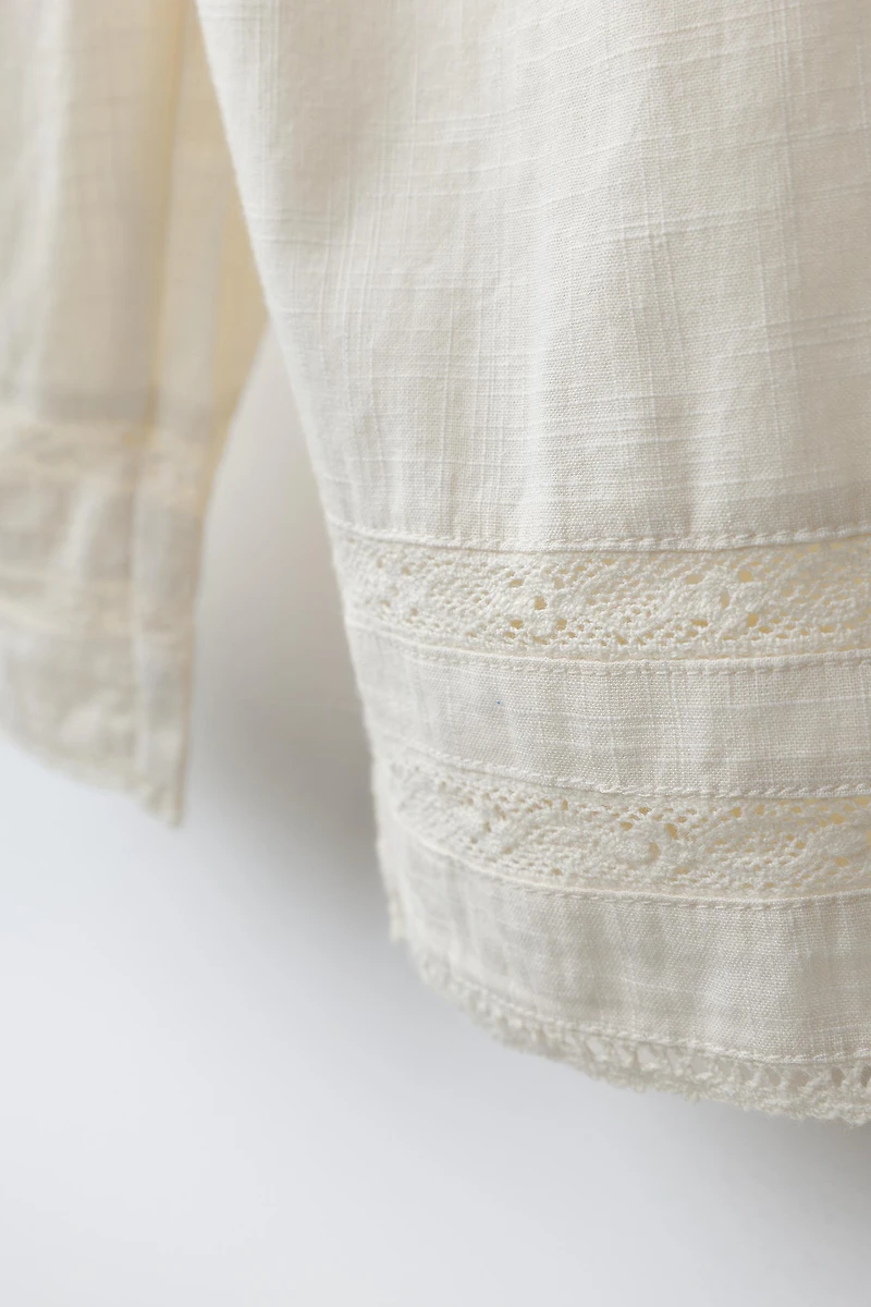 EMBROIDERED POCKET PANTS