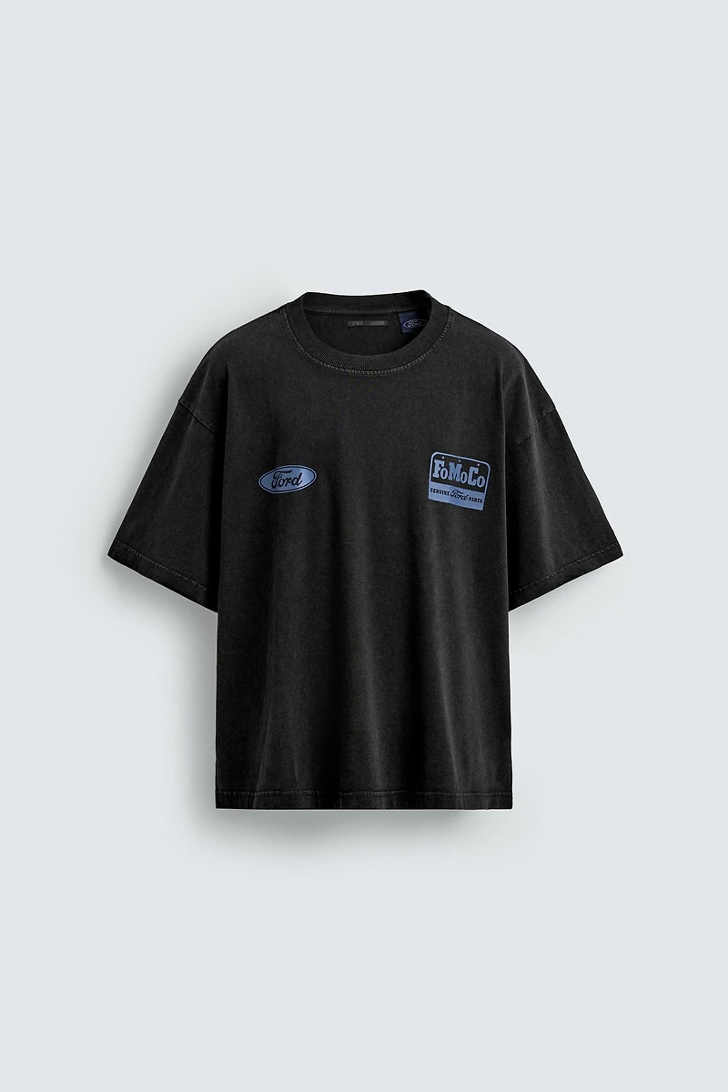 WASHED COMBINED PRINT FORD © T-SHIRT