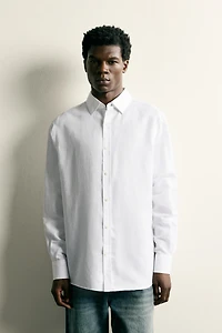 COTTON-LINEN REGULAR FIT SHIRT