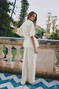 BELTED TOP WITH BUCKLE