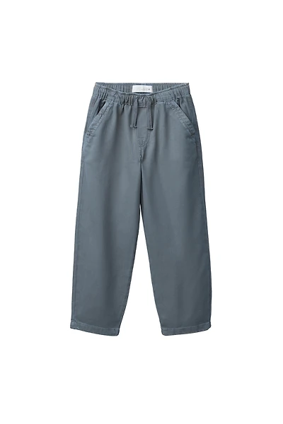 FLOWY TWILL STRAIGHT PANTS
