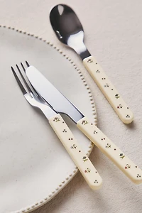 KIDS' FLORAL FLATWARE SET