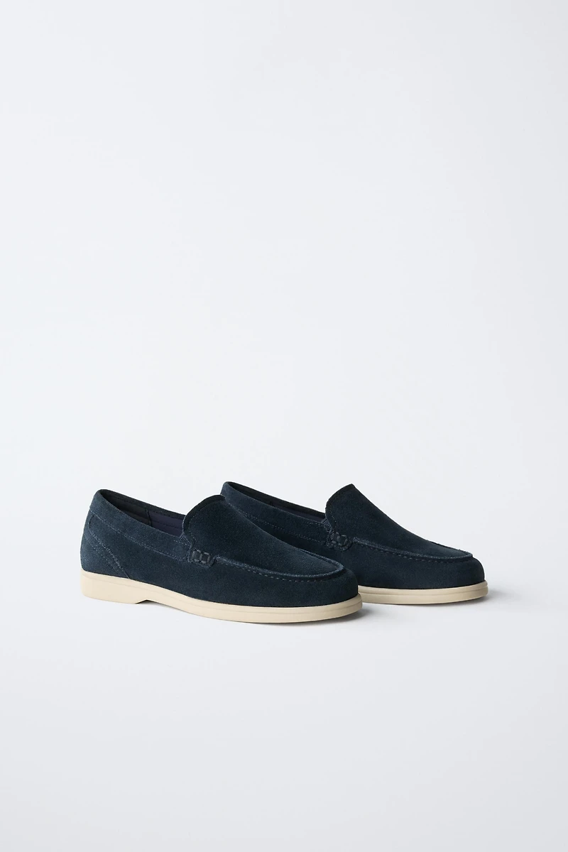 LEATHER DECK SHOES
