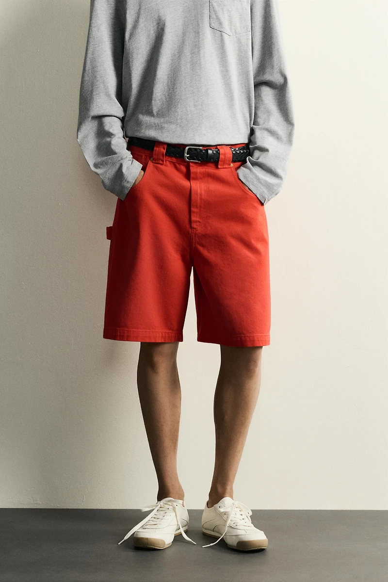RELAXED FIT COTTON SHORTS