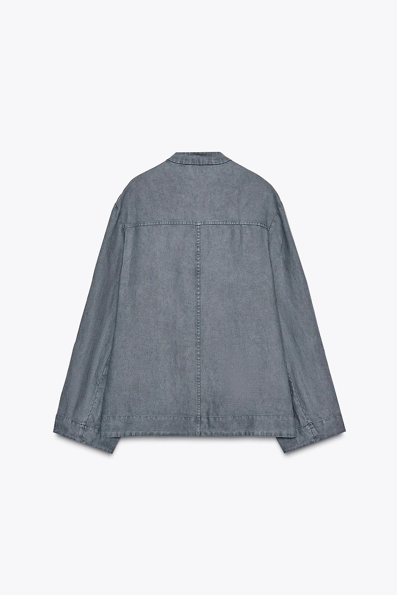 TIED LINEN JACKET ZW COLLECTION