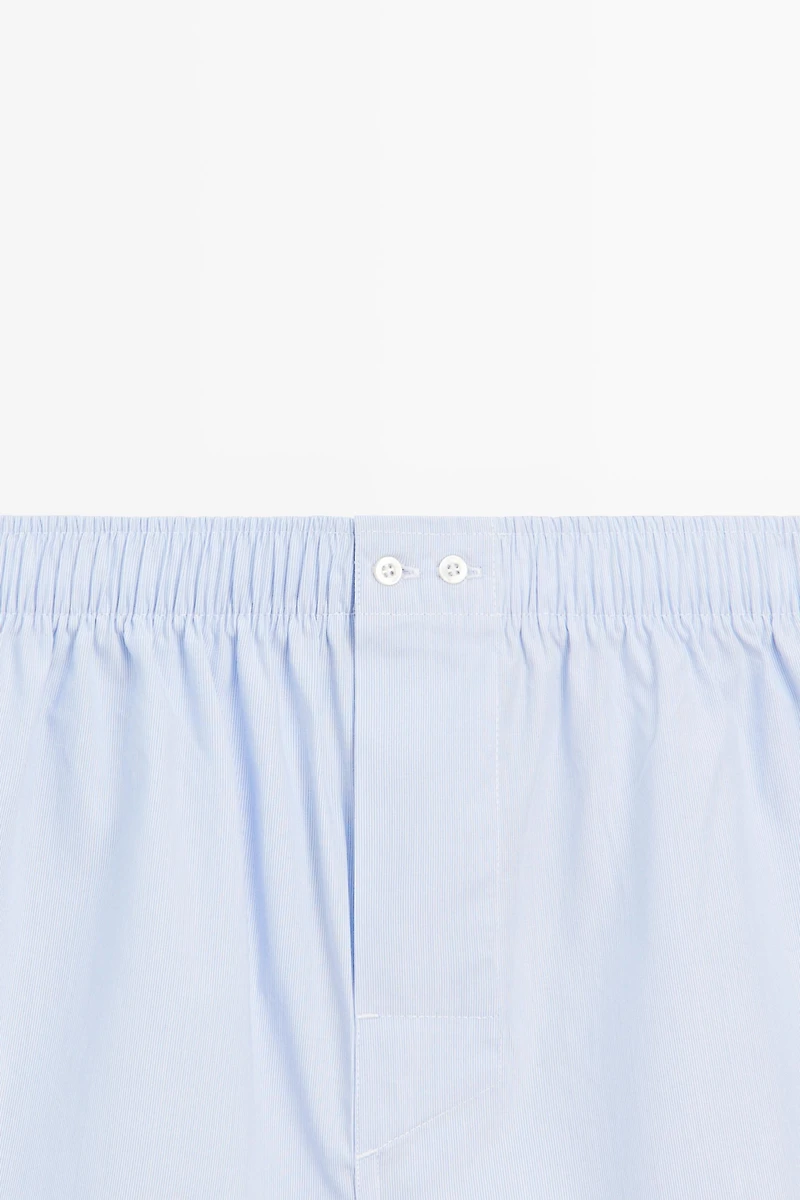 100% cotton micro-striped boxers