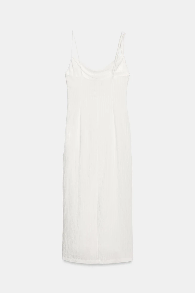 DRAPED MIDI DRESS