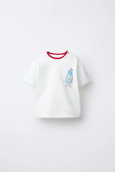 MILK APPLIQUÉ T-SHIRT