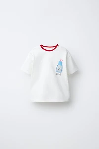MILK APPLIQUÉ T-SHIRT