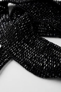 BEADED FOULARD SCARF KATE MOSS X ZARA