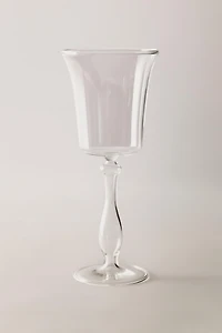 VERRE Á VIN CRISTALLIN EFFET TAILLÉ