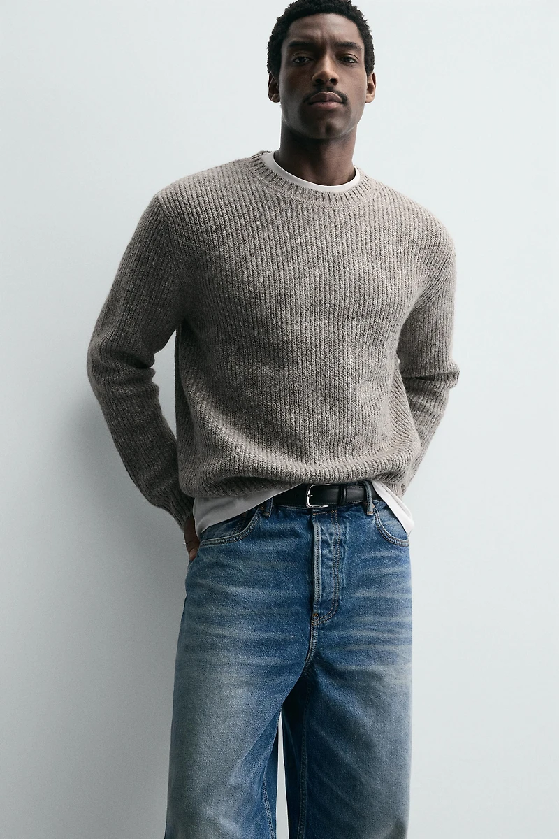 PURL KNIT SWEATER
