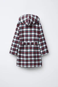 PLAID FLANNEL ROBE