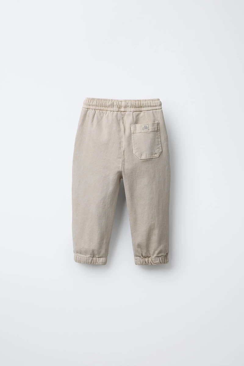 TWILL CARGO JOGGER PANTS
