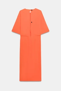 ZW COLLECTION DRAPED MIDI DRESS