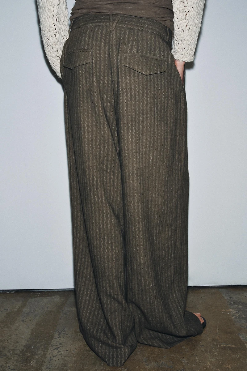 ZW COLLECTION JACQUARD STRIPED PANTS