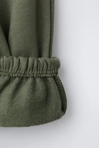 BASIC LABEL JOGGING SWEATSHIRT AND PANTS SET
