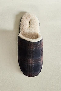 WARM CHECK SLIPPERS