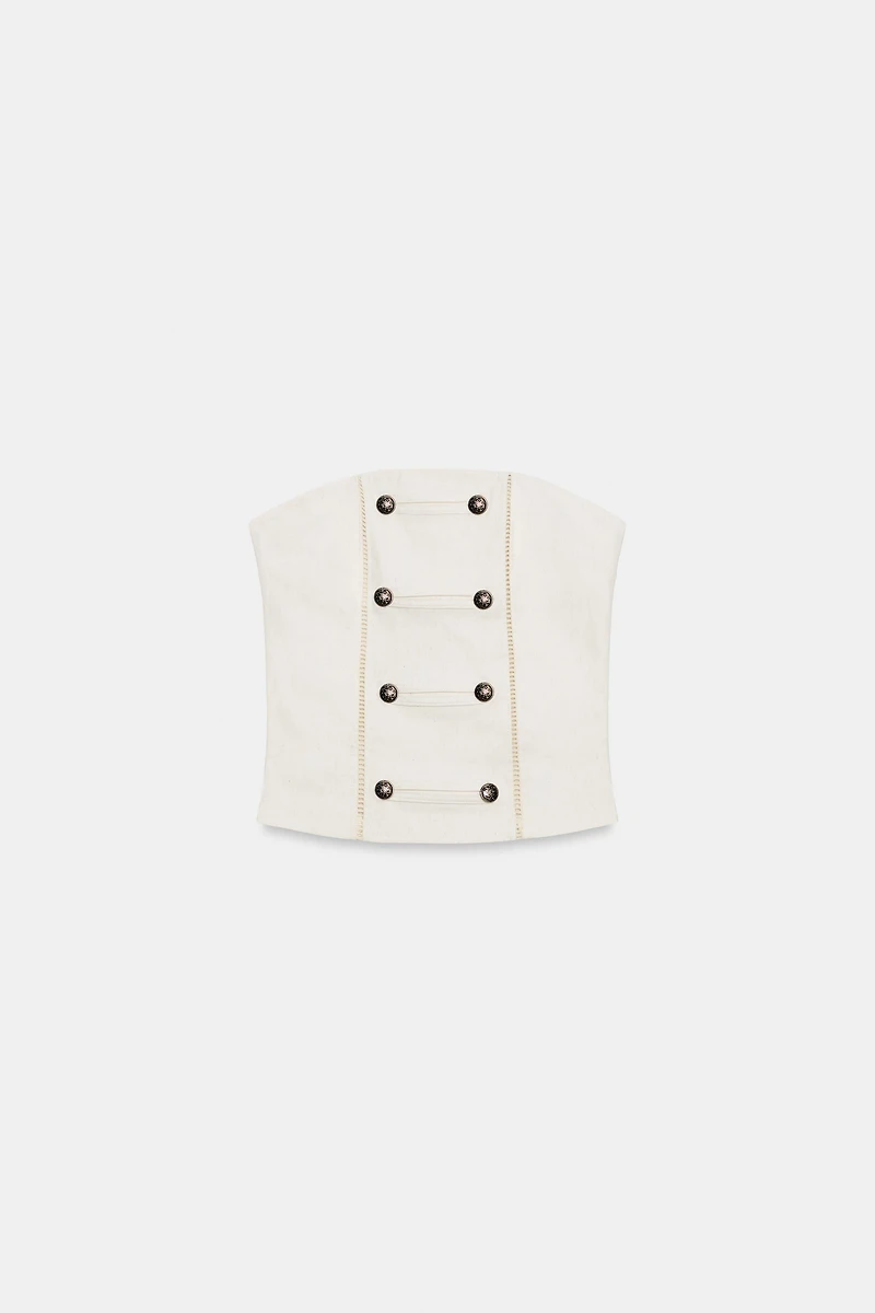 STRAPLESS FIREMAN CLASP TOP