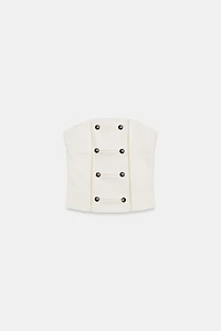 STRAPLESS FIREMAN CLASP TOP