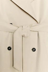 DOUBLE-BREASTED BELTED VEST