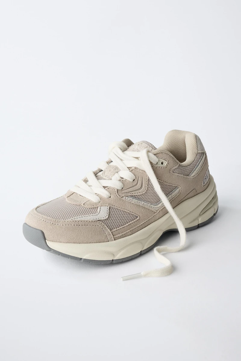 PIECED ATHLETIC SNEAKERS