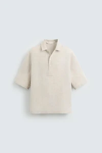 100% LINEN POLO SHIRT
