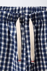PANTALON BAGGY À CARREAUX VICHY