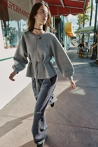 PULL EN MAILLE AVEC LACET