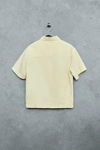 STORIESZ - GARMENT DYED LINEN COTTON BLEND SHIRT