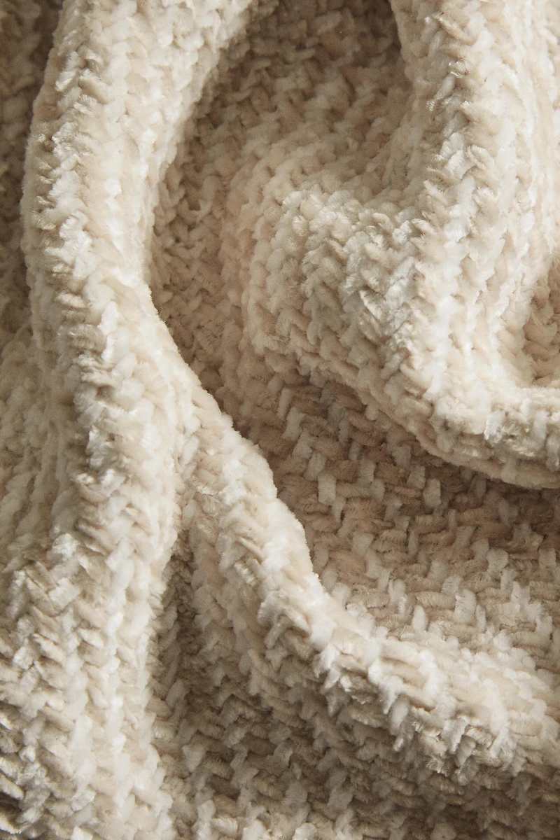 PLAID DÉCORATIF FRANGES