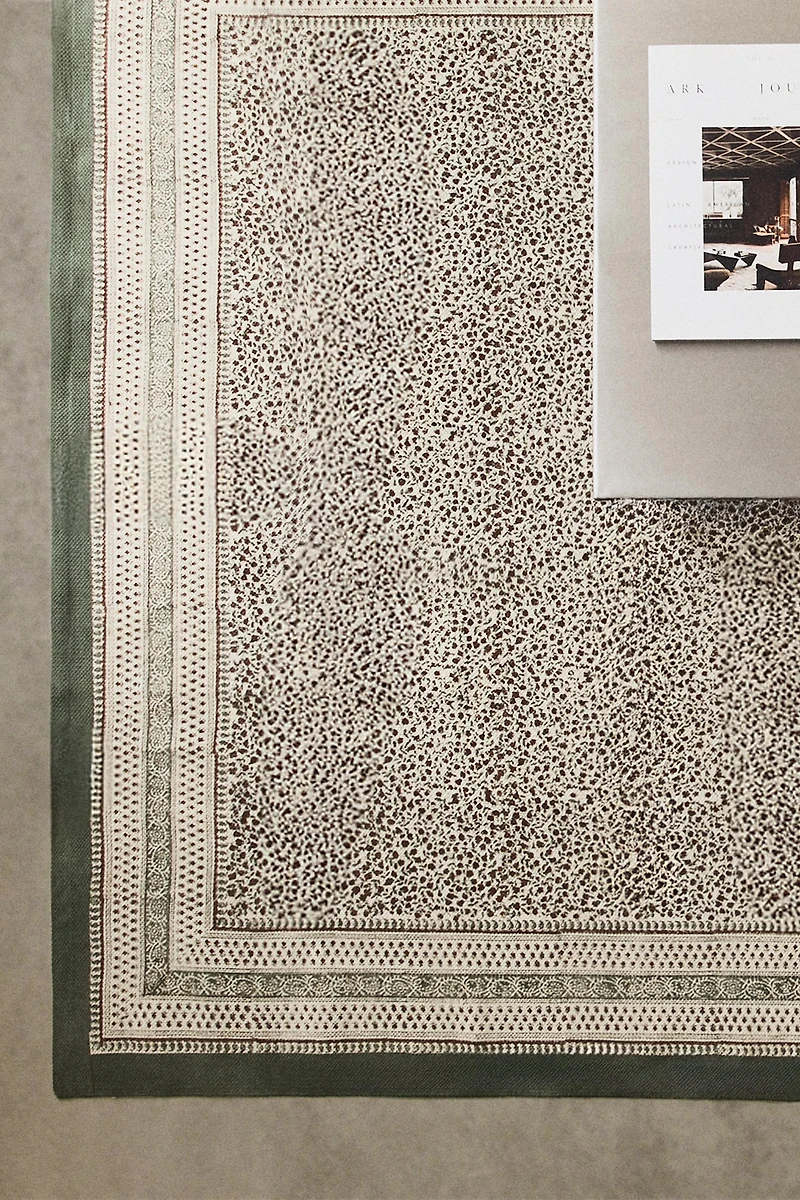 COTTON BLOCK PRINT AREA RUG