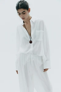 CHEMISE OVERSIZE EN GASE