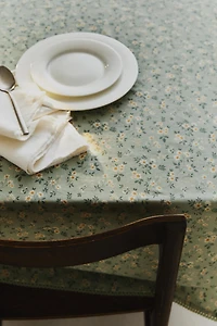 NAPPE FLEURS SAUVAGES AVEC DENTELLE