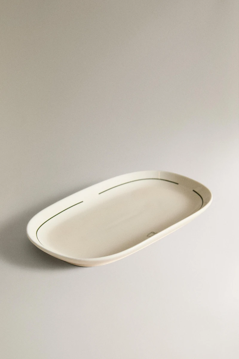 STONEWARE COFFEE SHOP SERVING DISH