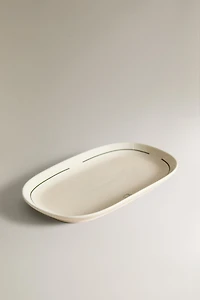 STONEWARE COFFEE SHOP SERVING DISH