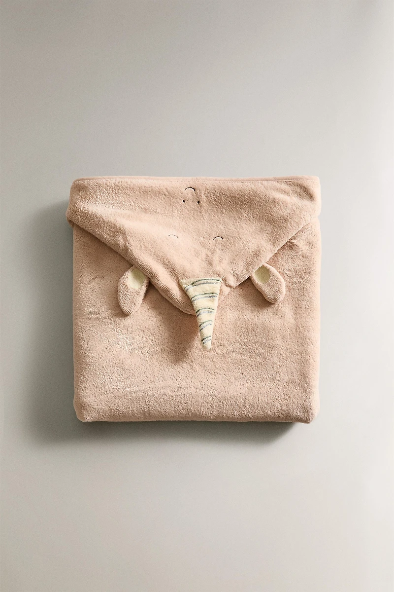 SERVIETTE DE BAIN BÉBÉ À CAPUCHE