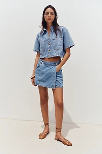 Z1975 DENIM CROSSOVER SKORT