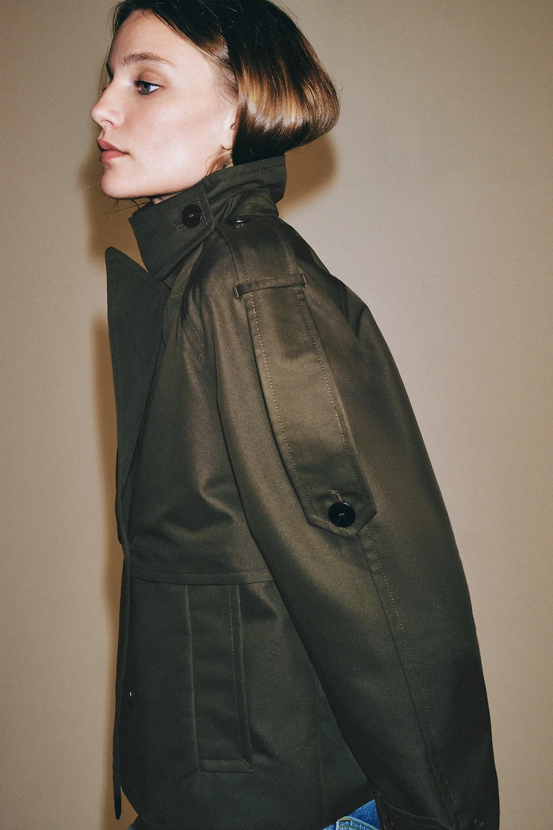 SHORT ZW COLLECTION TRENCH COAT