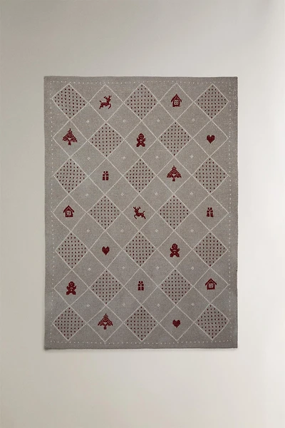 CHILDREN'S CHENILLE CHRISTMAS BLANKET