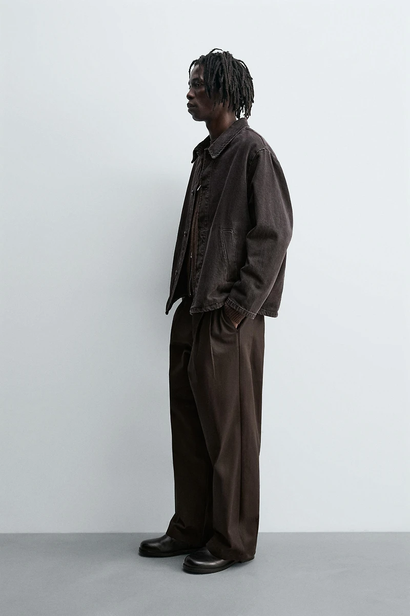 BOXY FIT DENIM OVERSHIRT